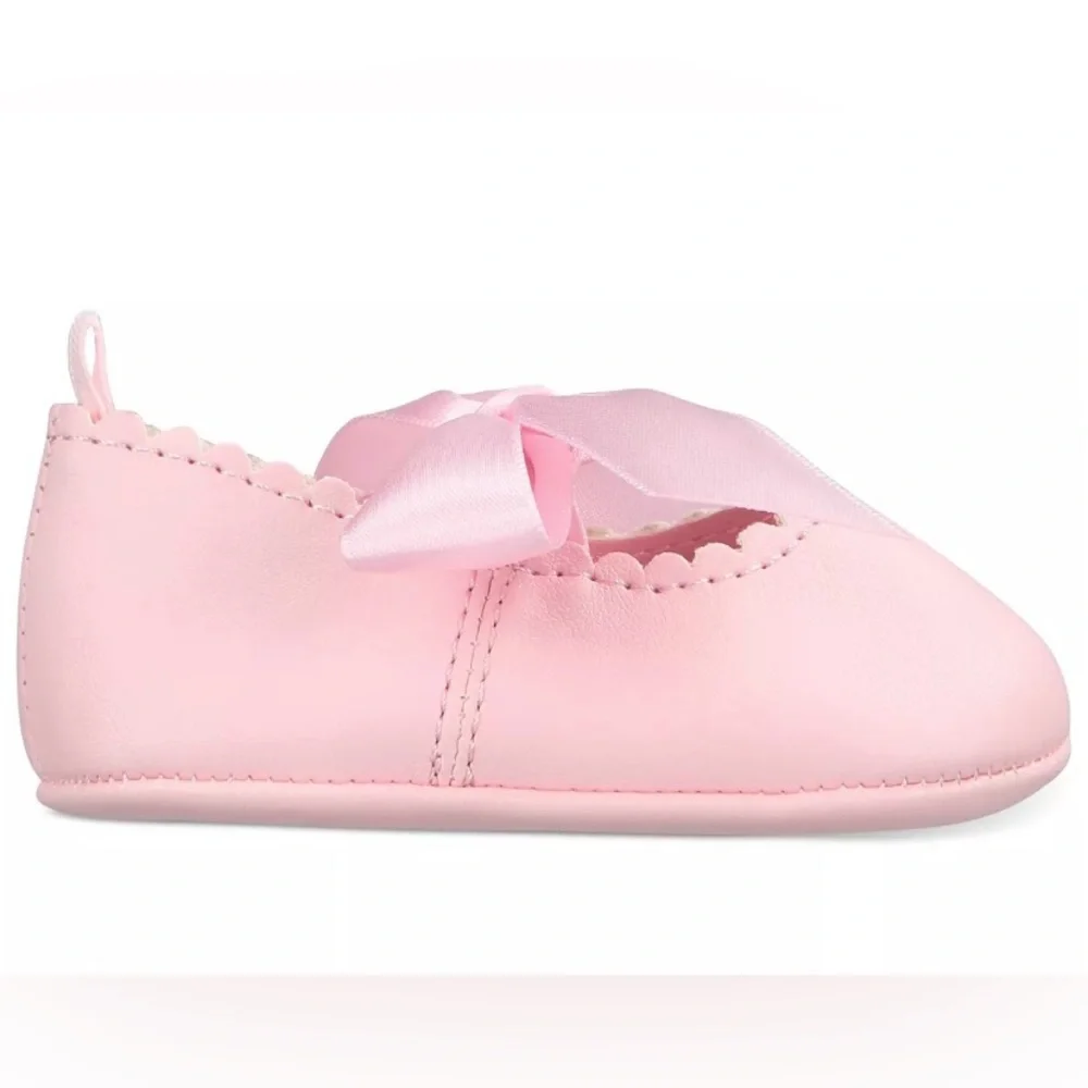 Baby Girls Soft Sole Ballet Flats, Created for Macy's Sz 3 Like New - Picture 6 of 8